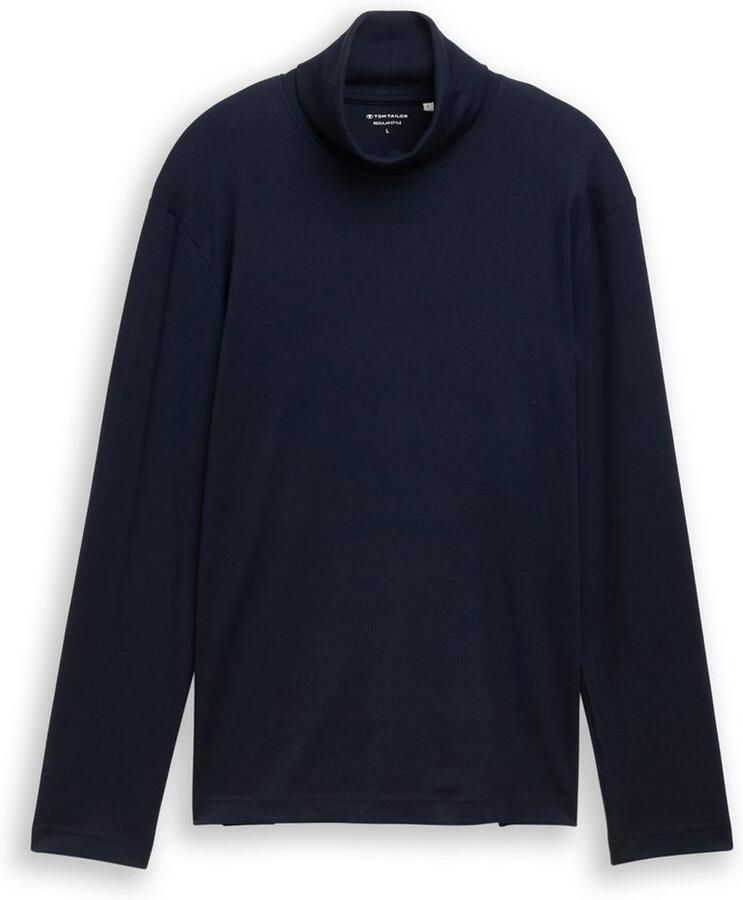 Tom Tailor Shirt met lange mouwen met col