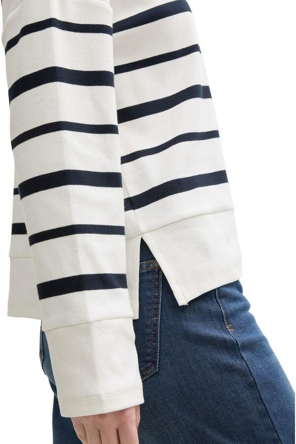 Tom Tailor Shirt met lange mouwen met gestreept patroon - Foto 2