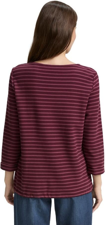 Tom Tailor Shirt met lange mouwen met knopen op de schouder - Foto 4