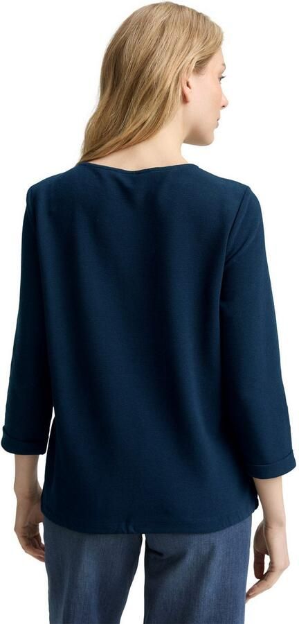 Tom Tailor Shirt met lange mouwen met knopen op de schouder - Foto 5