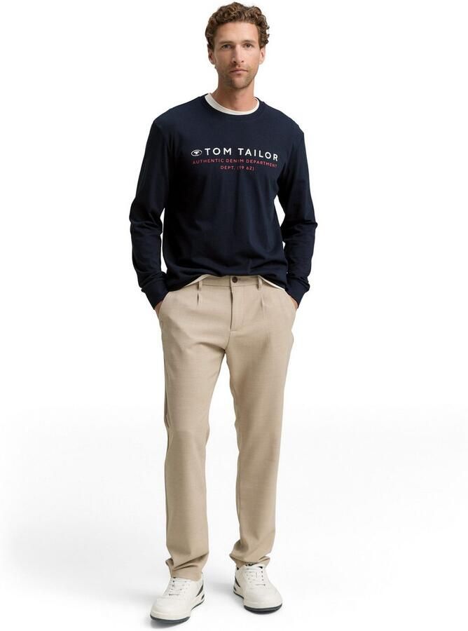 Tom Tailor Shirt met lange mouwen met logoprint - Foto 4