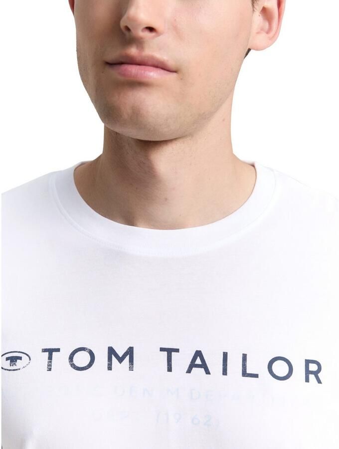 Tom Tailor Shirt met lange mouwen met logoprint - Foto 2