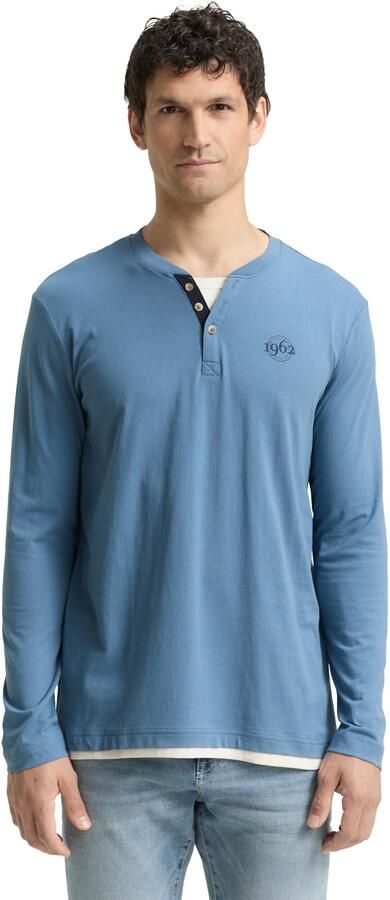 Tom Tailor Shirt met lange mouwen met logoprint - Foto 6