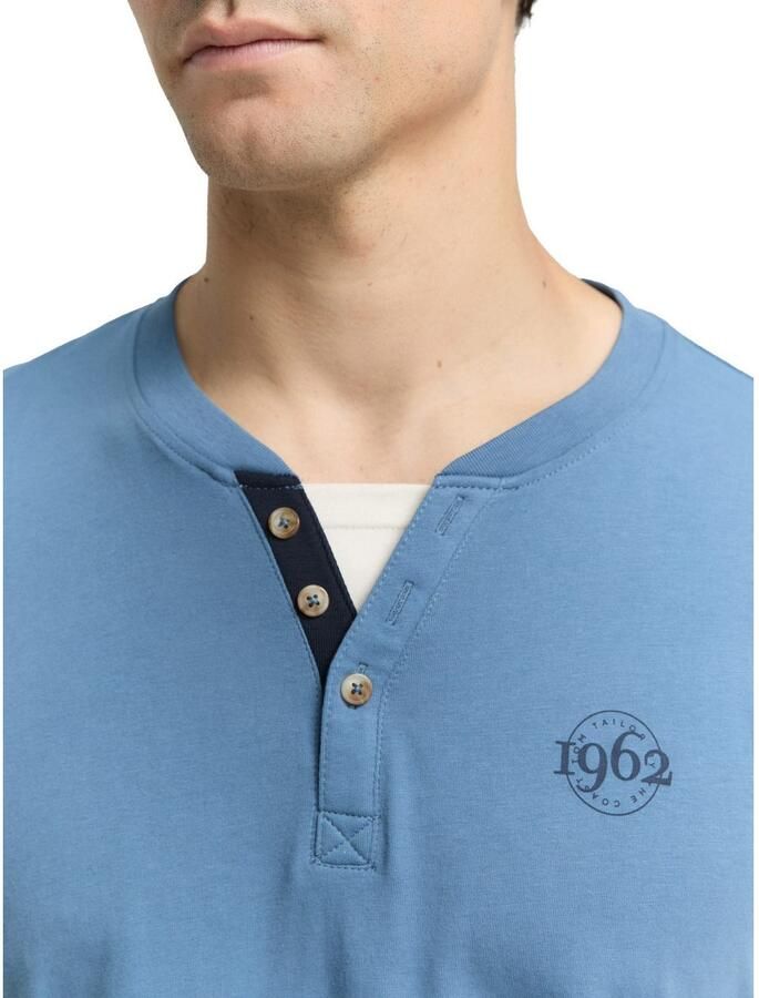 Tom Tailor Shirt met lange mouwen met logoprint - Foto 2