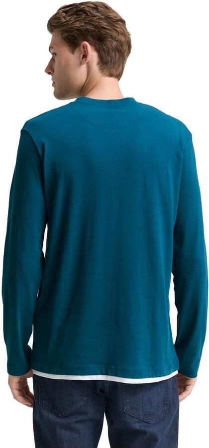 Tom Tailor Shirt met lange mouwen met logoprint - Foto 5