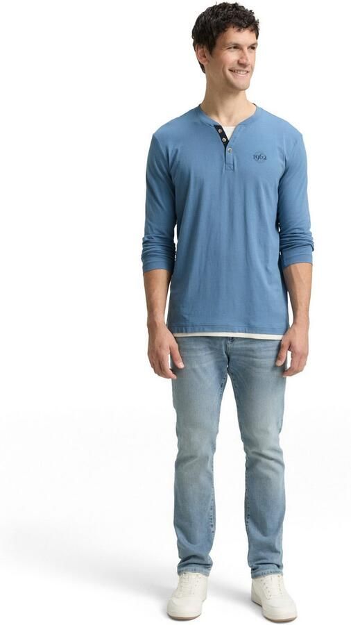 Tom Tailor Shirt met lange mouwen met logoprint - Foto 4