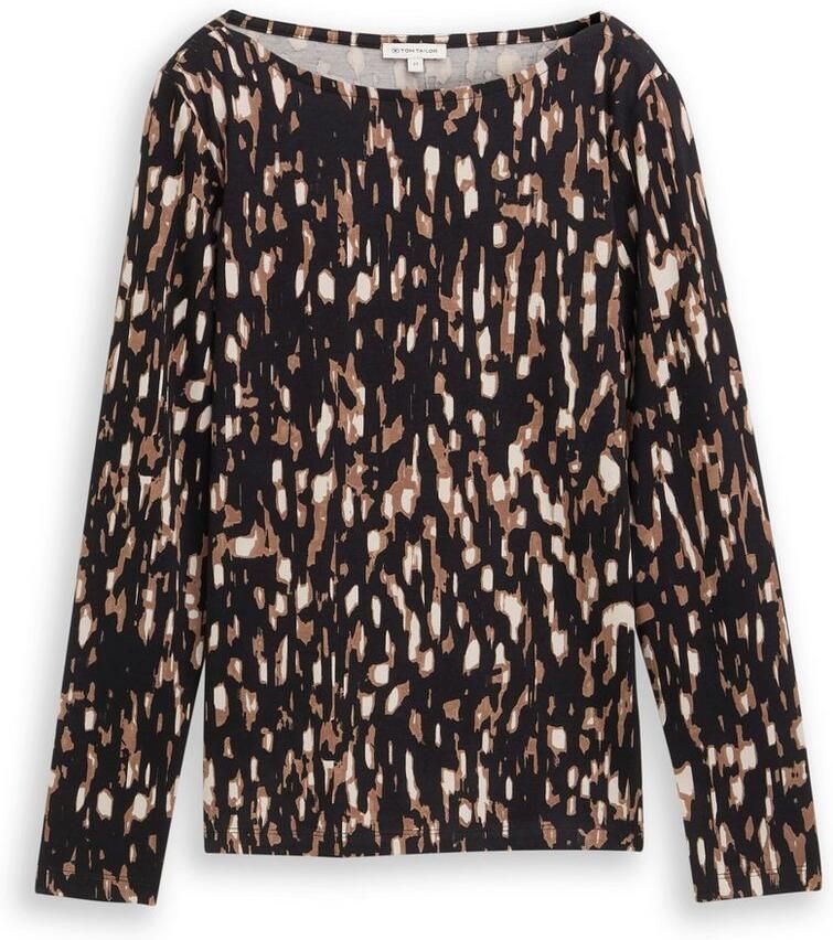 Tom Tailor Shirt met lange mouwen met print all-over