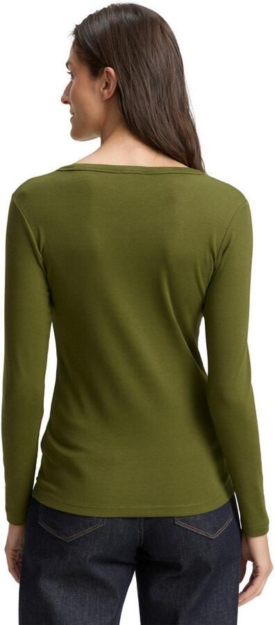 Tom Tailor Shirt met lange mouwen met ronde hals en stretch - Foto 4