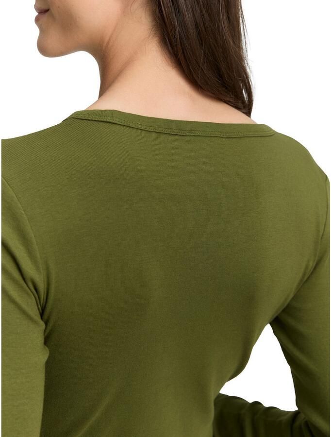 Tom Tailor Shirt met lange mouwen met ronde hals en stretch - Foto 2