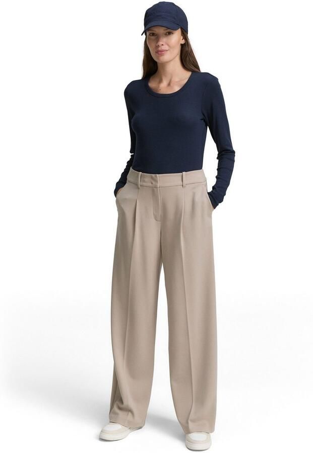 Tom Tailor Shirt met lange mouwen met ronde hals en stretch - Foto 4