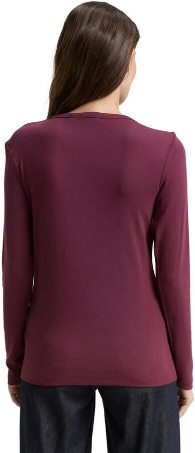 Tom Tailor Shirt met lange mouwen met ronde hals en stretch - Foto 5