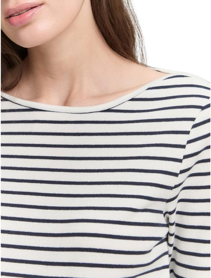 Tom Tailor Shirt met lange mouwen met streepmotief