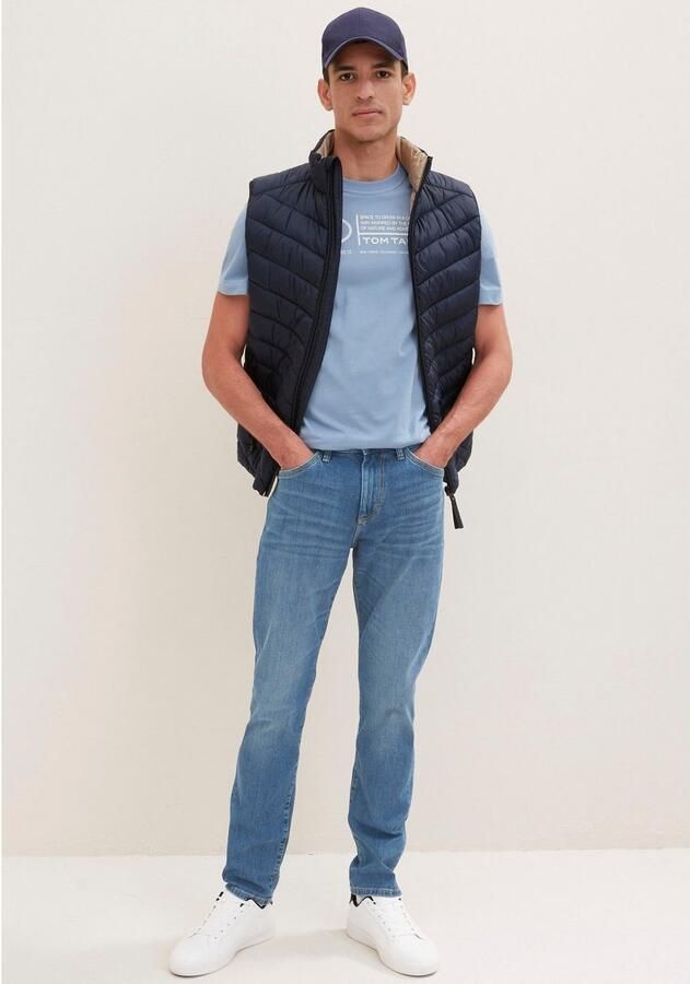 Tom Tailor T-shirt met statementprint model 'printed crewneck' - Foto 4