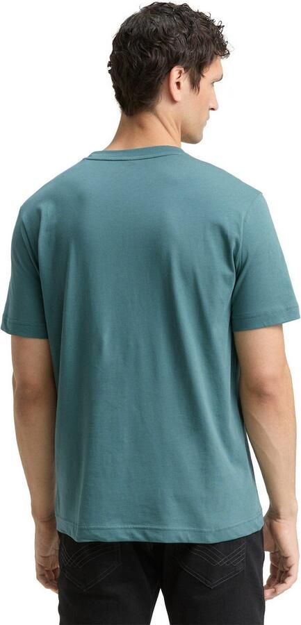 Tom Tailor T-shirt met statementprint model 'printed crewneck' - Foto 5