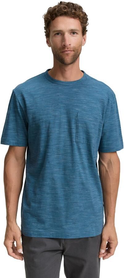 Tom Tailor Shirt met ronde hals in gemêleerde look - Foto 6