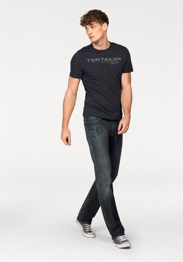 Tom Tailor Shirt met ronde hals met logoprint - Foto 5