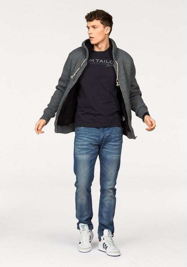 Tom Tailor Shirt met ronde hals met logoprint - Foto 7