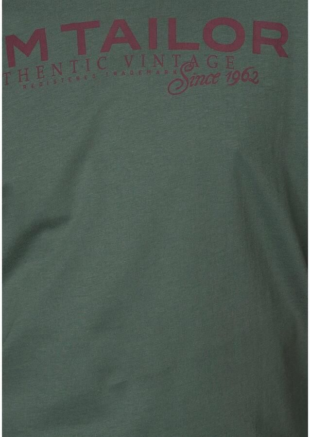 Tom Tailor Shirt met ronde hals met logoprint - Foto 2