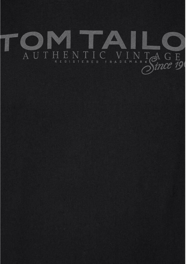 Tom Tailor Shirt met ronde hals met logoprint - Foto 3