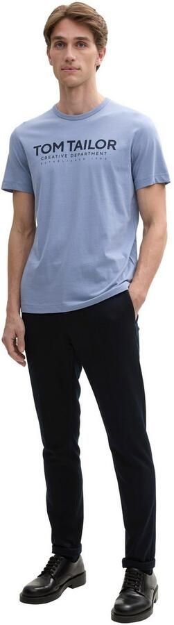 Tom Tailor Shirt met ronde hals met logoprint - Foto 5