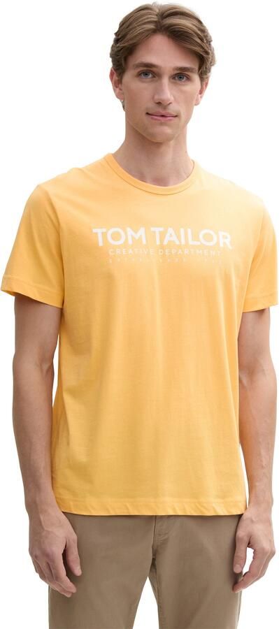 Tom Tailor Shirt met ronde hals met logoprint - Foto 6