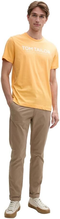 Tom Tailor Shirt met ronde hals met logoprint - Foto 5