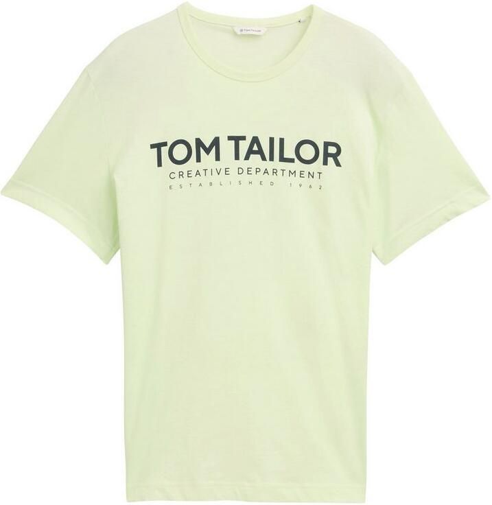 Tom Tailor Shirt met ronde hals met logoprint - Foto 3