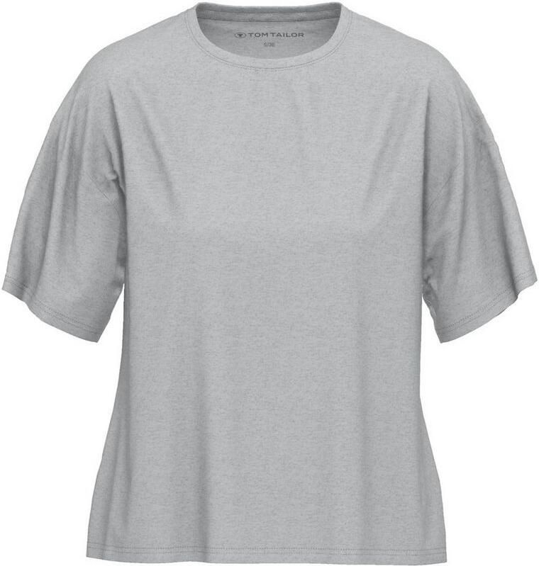 Tom Tailor Shirt voor eronder Manilla Korte mouw ronde hals viscosemix verkoelend los basic