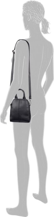 Tom Tailor Shopper DORINE van korrelig imitatieleer benadrukt door een onderlegde strook aan de voorkant - Foto 3