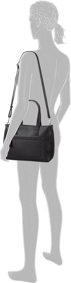 Tom Tailor Shopper Elis van zacht gekorreld kunstleer met opvallende siernaad en fijn logo - Foto 3