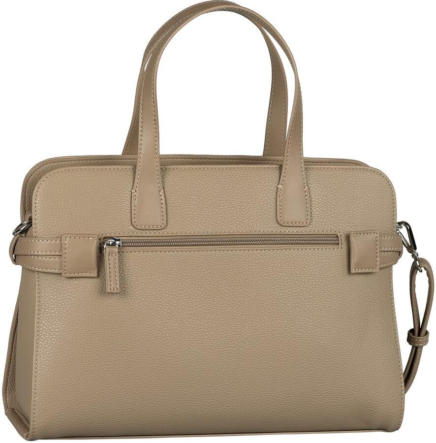 Tom Tailor Shopper Freya versierd met smalle meerlagige rie en metalen sluiting