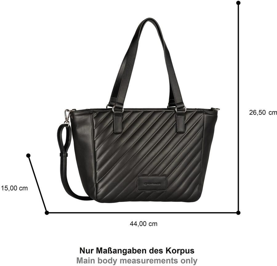 Tom Tailor Shopper Mirela zacht gewatteerd en elegant in trendy formaten