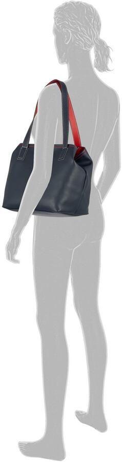 Tom Tailor Shopper Miri mare maritieme stijl met contrasterende naden en doordachte kleuraccenten - Foto 4