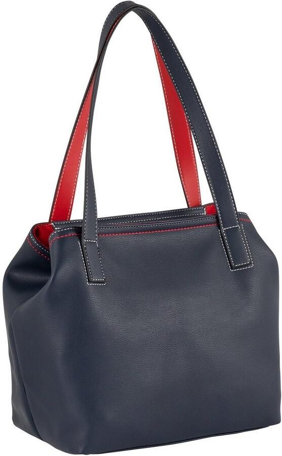 Tom Tailor Shopper Miri mare maritieme stijl met contrasterende naden en doordachte kleuraccenten - Foto 2