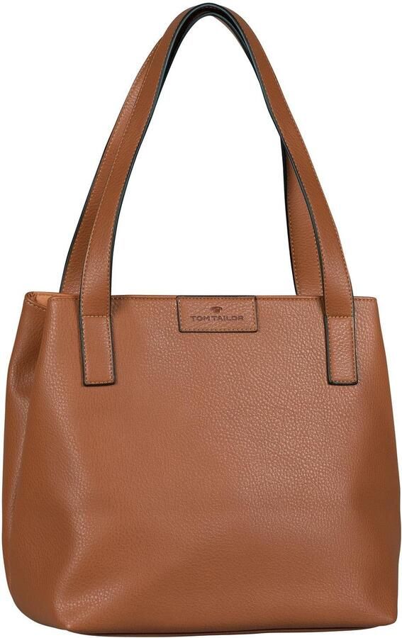 Tom Tailor Shopper MIRI ZIP van gripvast imitatieleer met praktische platte handgrepen