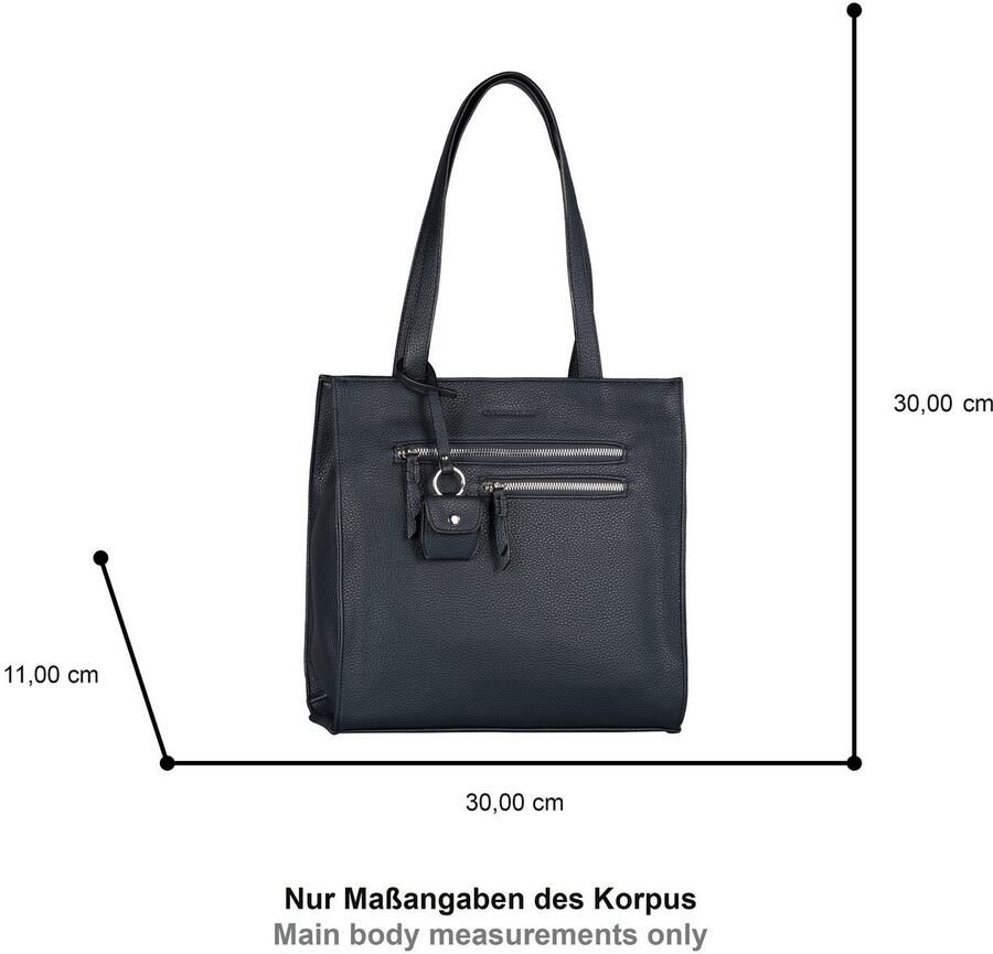 Tom Tailor Shopper WINONA van zacht imitatieleer met praktische formaten