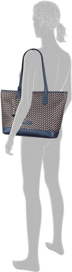 Tom Tailor Shopper Xenia met verfijnd geometrische "t" print van het logo op de tas - Foto 4