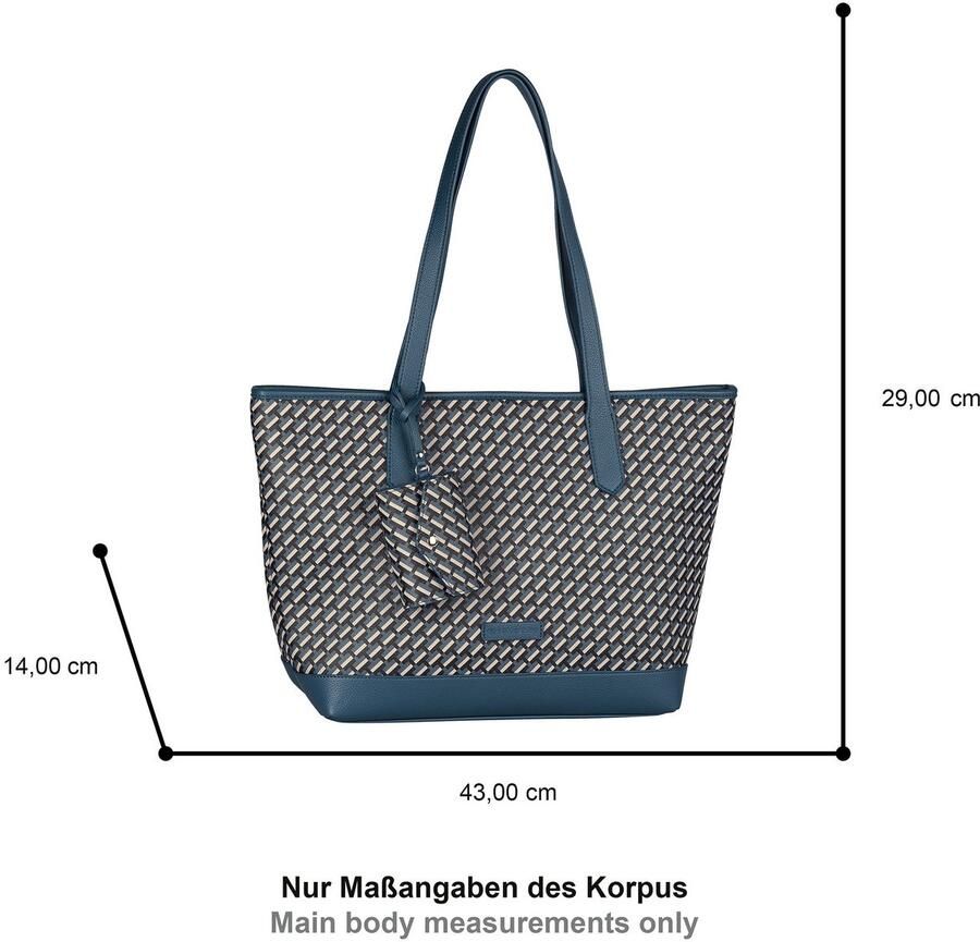 Tom Tailor Shopper Xenia met verfijnd geometrische "t" print van het logo op de tas
