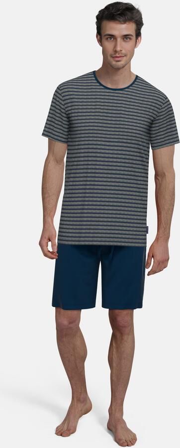 Tom Tailor Shortama Longford Streepdesign korte mouw ronde hals korte broek katoenmix (2-delig) - Foto 5