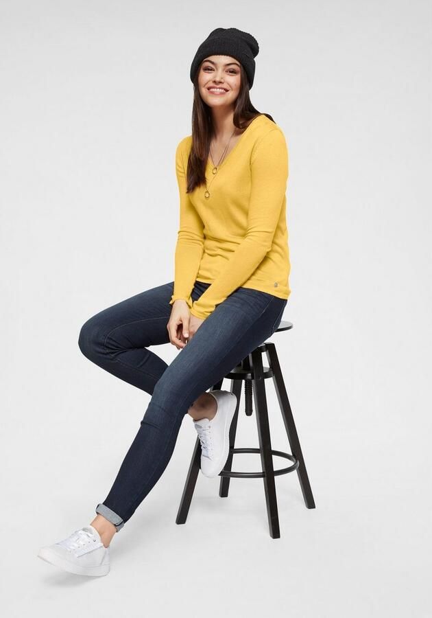 Tom Tailor Skinny jeans van katoenmix met contrastnaden model 'ALEXA' - Foto 7