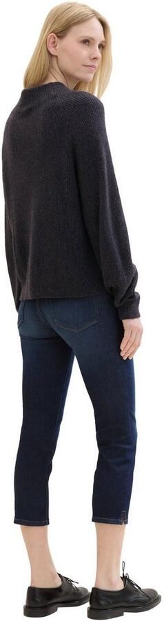 Tom Tailor Slim fit jeans ALEXA in 7 8 lengte en met bindband - Foto 5