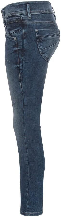 Tom Tailor Slim fit jeans Alexa Slim met knoopsluiting en decoratief gewatteerd juk