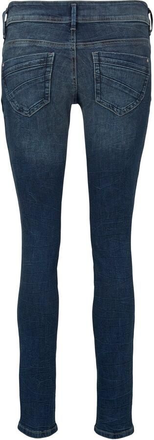 Tom Tailor Slim fit jeans Alexa Slim met knoopsluiting en decoratief gewatteerd juk - Foto 3