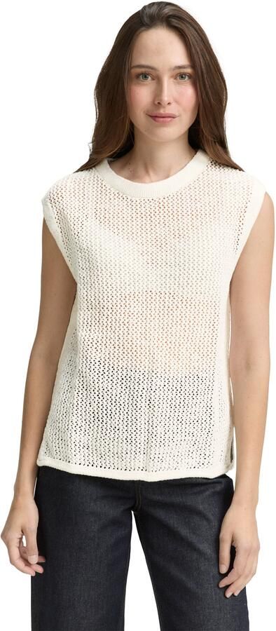 Tom Tailor Slip-over met breimotief - Foto 6