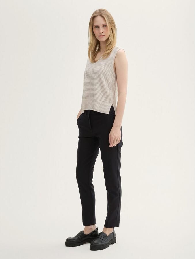 Tom Tailor Stoffen broek Mia Zomerbroek in chino-stijl - Foto 2