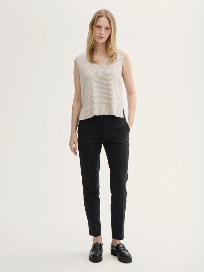 Tom Tailor Stoffen broek Mia Zomerbroek in chino-stijl - Foto 4