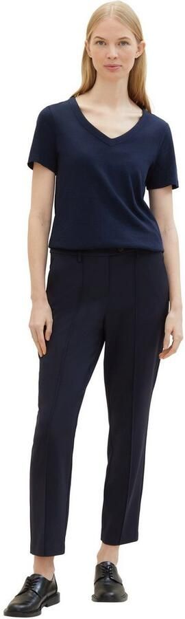 Tom Tailor Stoffen broek Mia Zomerbroek met decoratieve naden - Foto 3