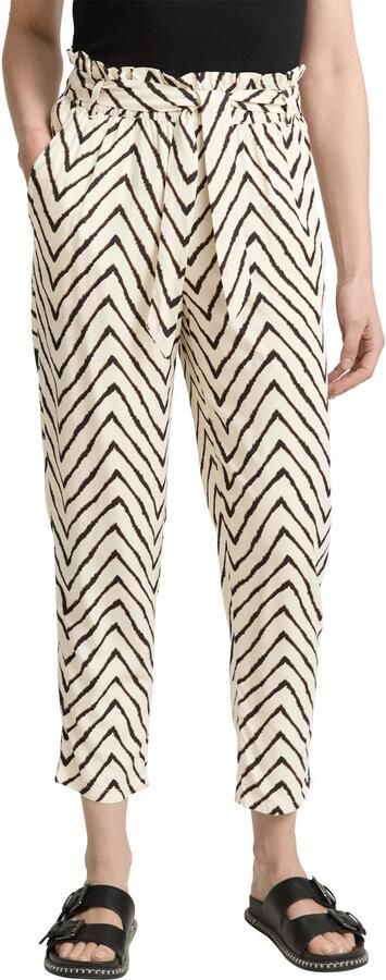 Tom Tailor Stoffen broek Zomerbroek met strikceintuur - Foto 6