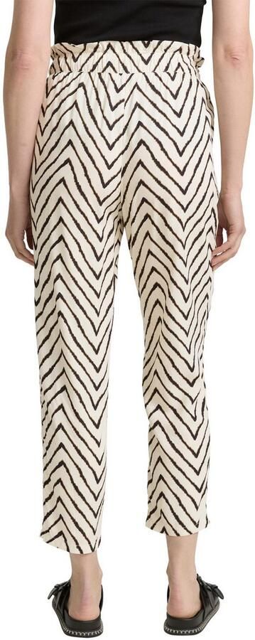 Tom Tailor Stoffen broek Zomerbroek met strikceintuur - Foto 4