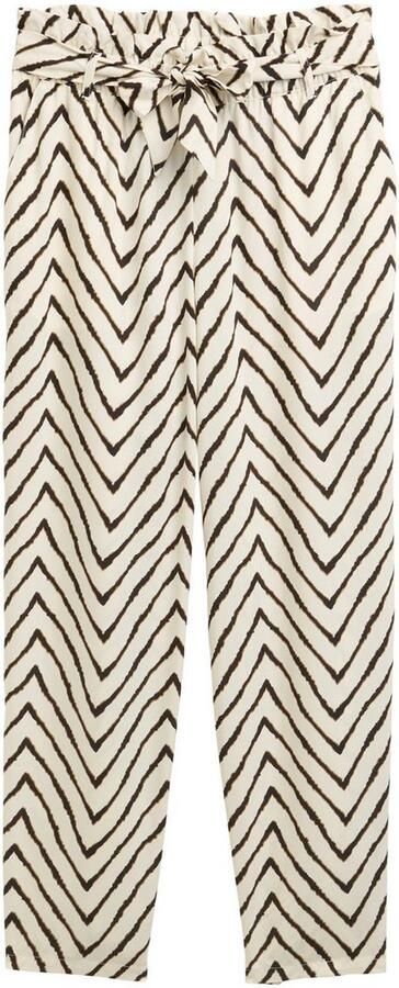 Tom Tailor Stoffen broek Zomerbroek met strikceintuur - Foto 3